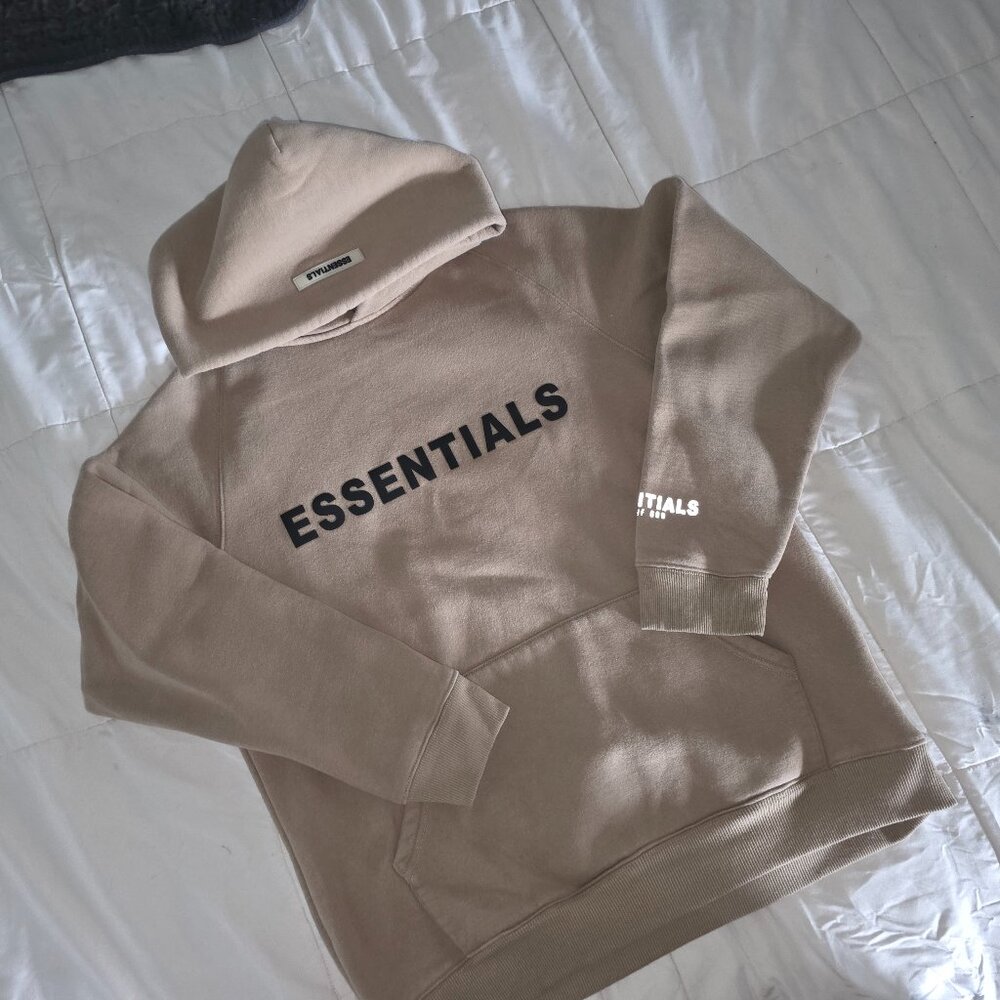 Essentials Hoody light brown Size M